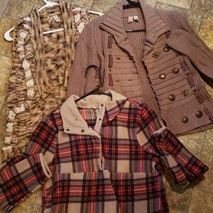 Bundle 3 Outerwear pieces.